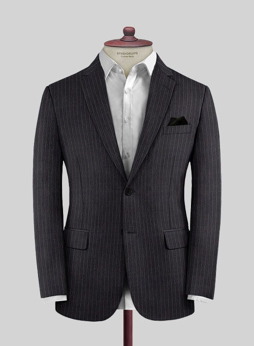 Scabal Olmo Charcoal Wool Cashmere Jacket