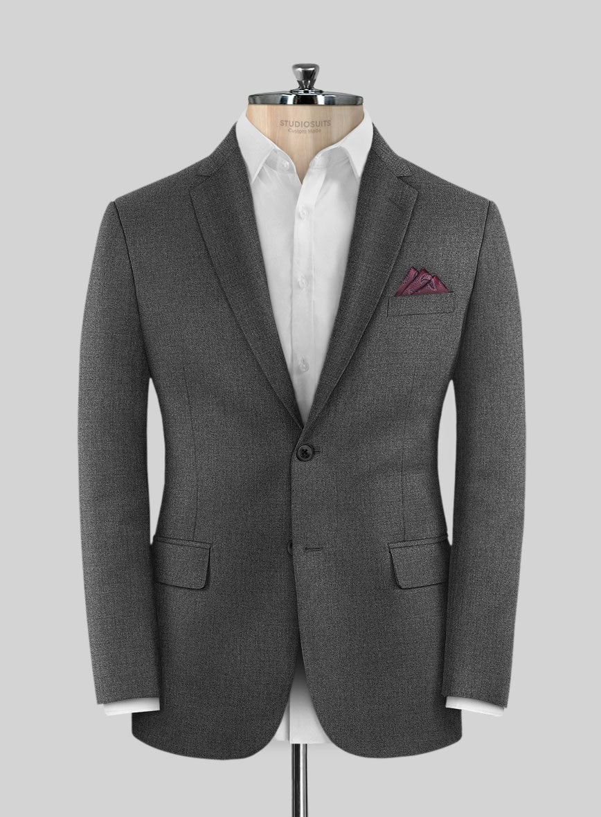 Scabal Parto Mid Gray Wool Jacket - StudioSuits