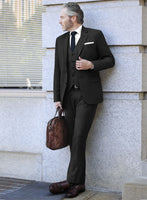 Scabal Piche Charcoal Wool Suit - StudioSuits