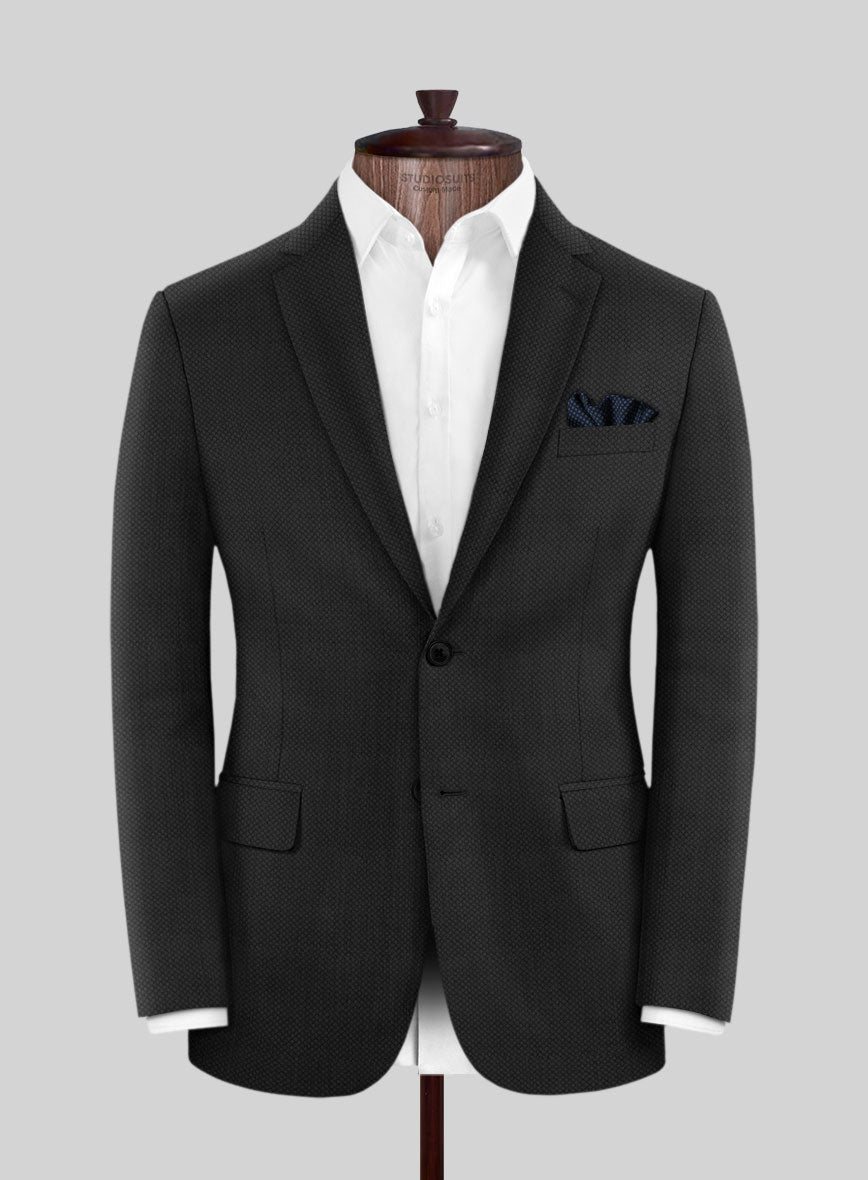 Scabal Piche Charcoal Wool Suit - StudioSuits