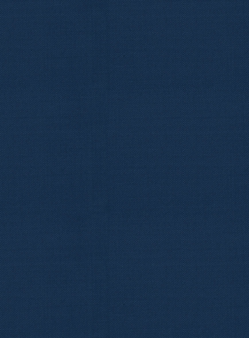 Scabal Prussian Blue Wool Jacket - StudioSuits