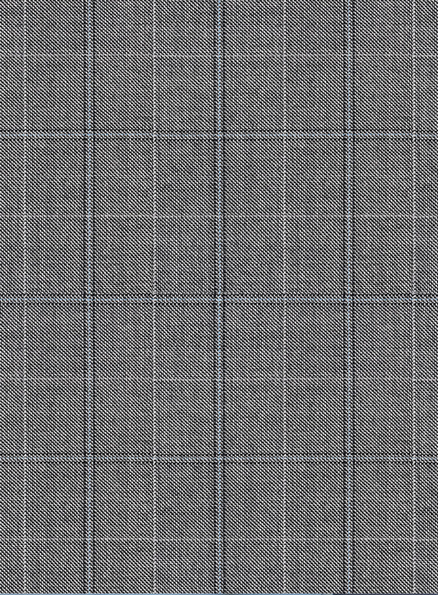 Scabal Sabo Checks Gray Wool Jacket - StudioSuits