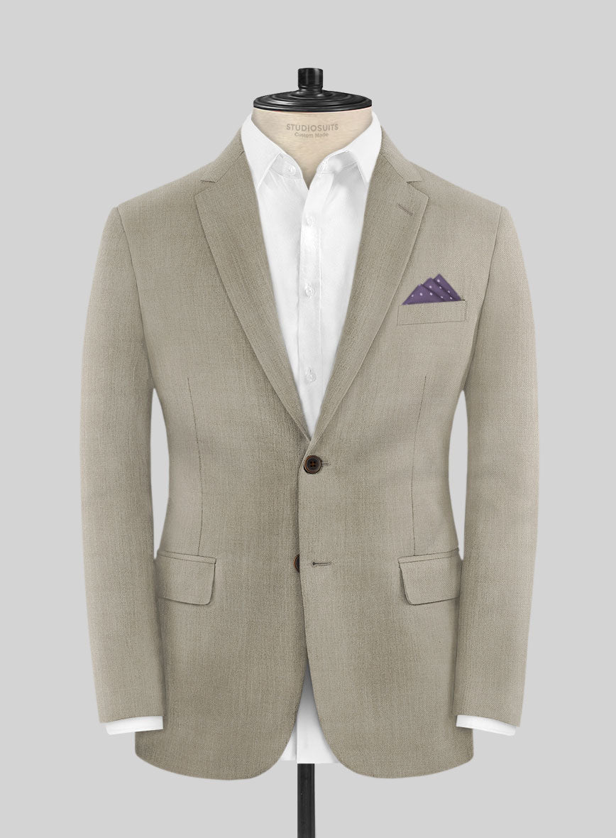 Scabal Sandune Beige Wool Jacket - StudioSuits