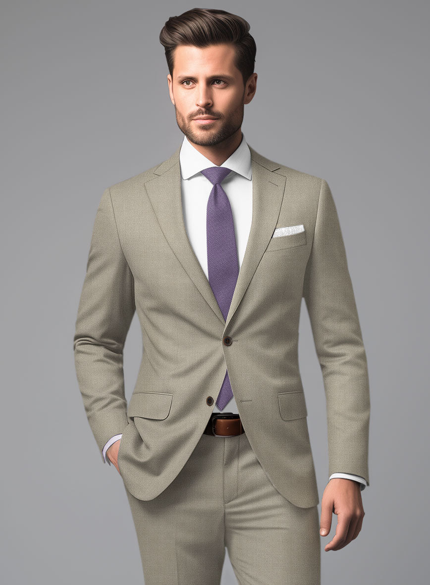 Scabal Sandune Beige Wool Jacket - StudioSuits