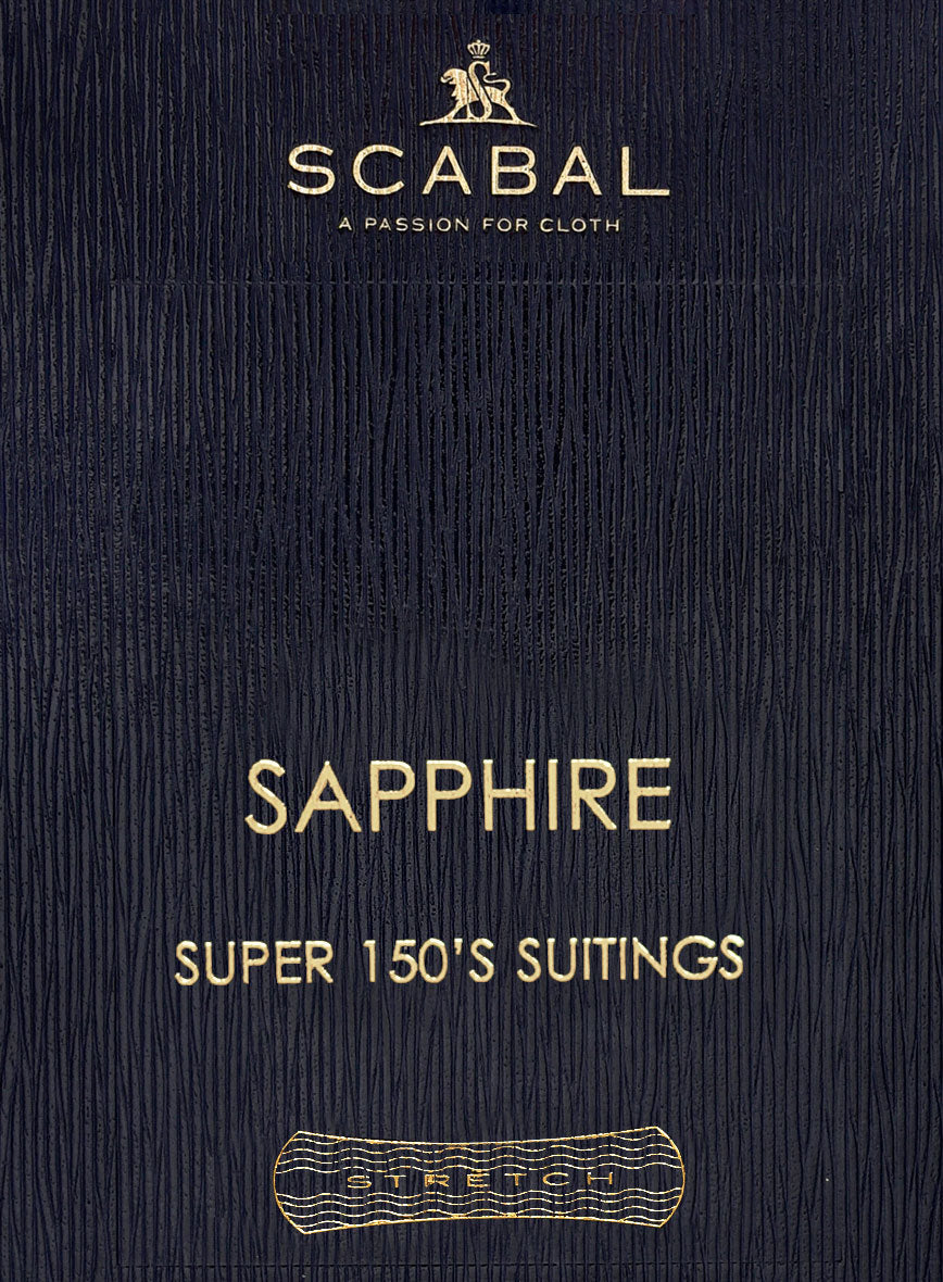 Scabal Sapphire Chalkstripe Gray Wool Pants - StudioSuits