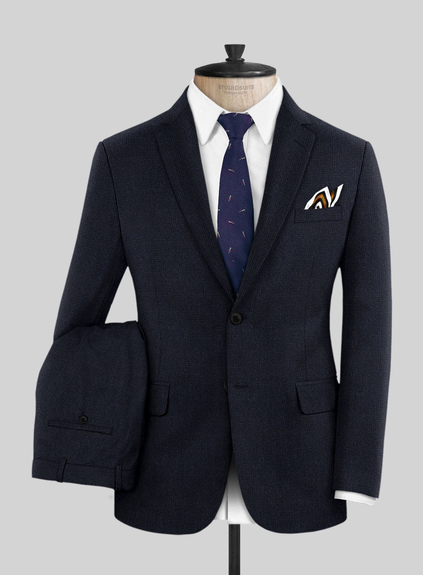 Scabal Sapphire Yaime Blue Wool Suit - StudioSuits