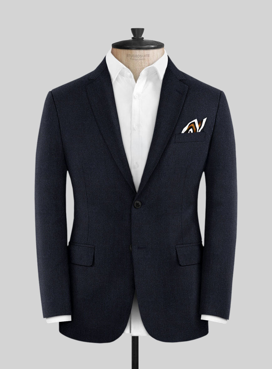 Scabal Sapphire Yaime Blue Wool Suit - StudioSuits