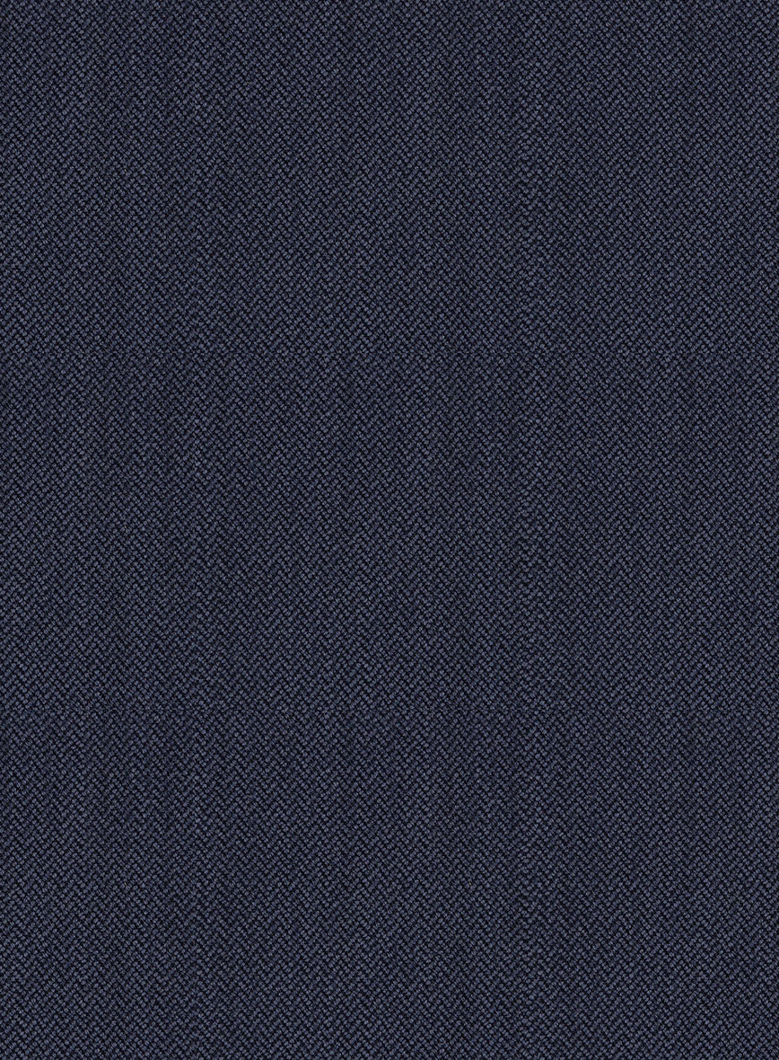 Scabal Tornado Abran Blue Wool Pants - StudioSuits