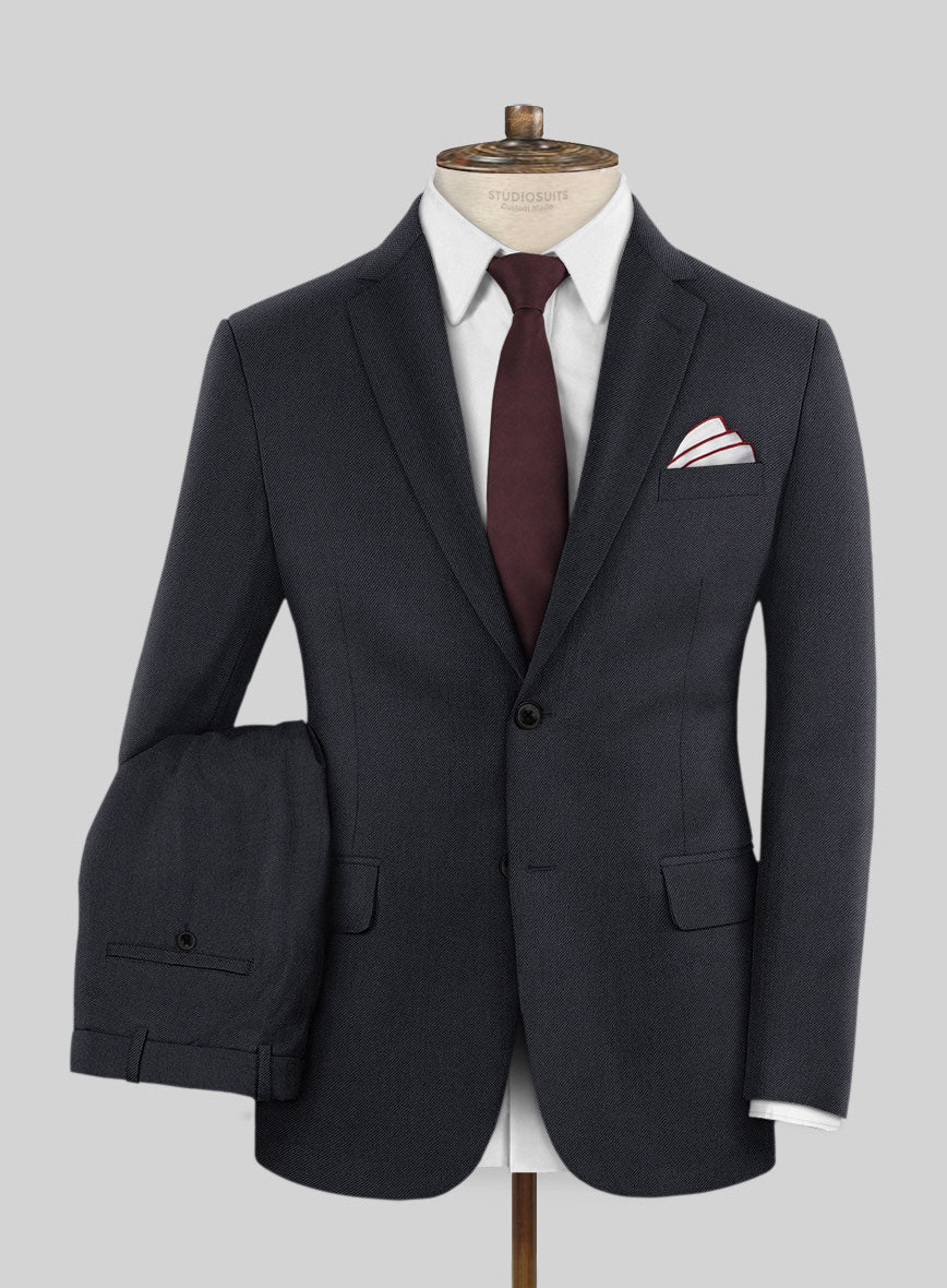 Scabal Tornado Metra Blue Wool Suit - StudioSuits