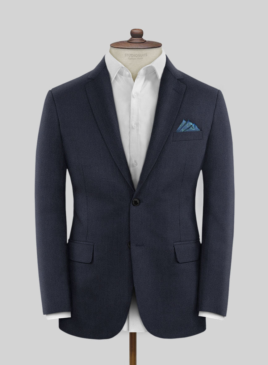 Scabal Tornado Rez Blue Wool Suit - StudioSuits