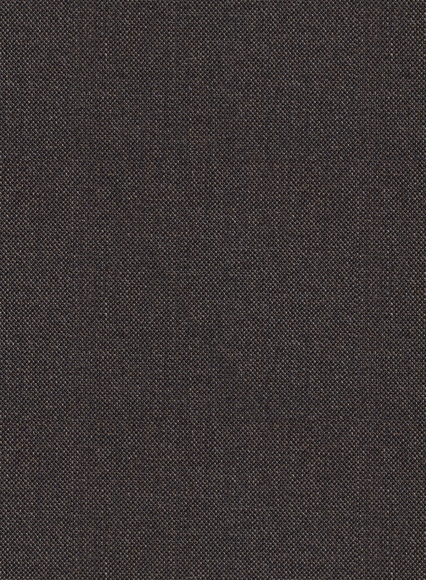 Scabal Tornado Twill Brown Wool Suit - StudioSuits