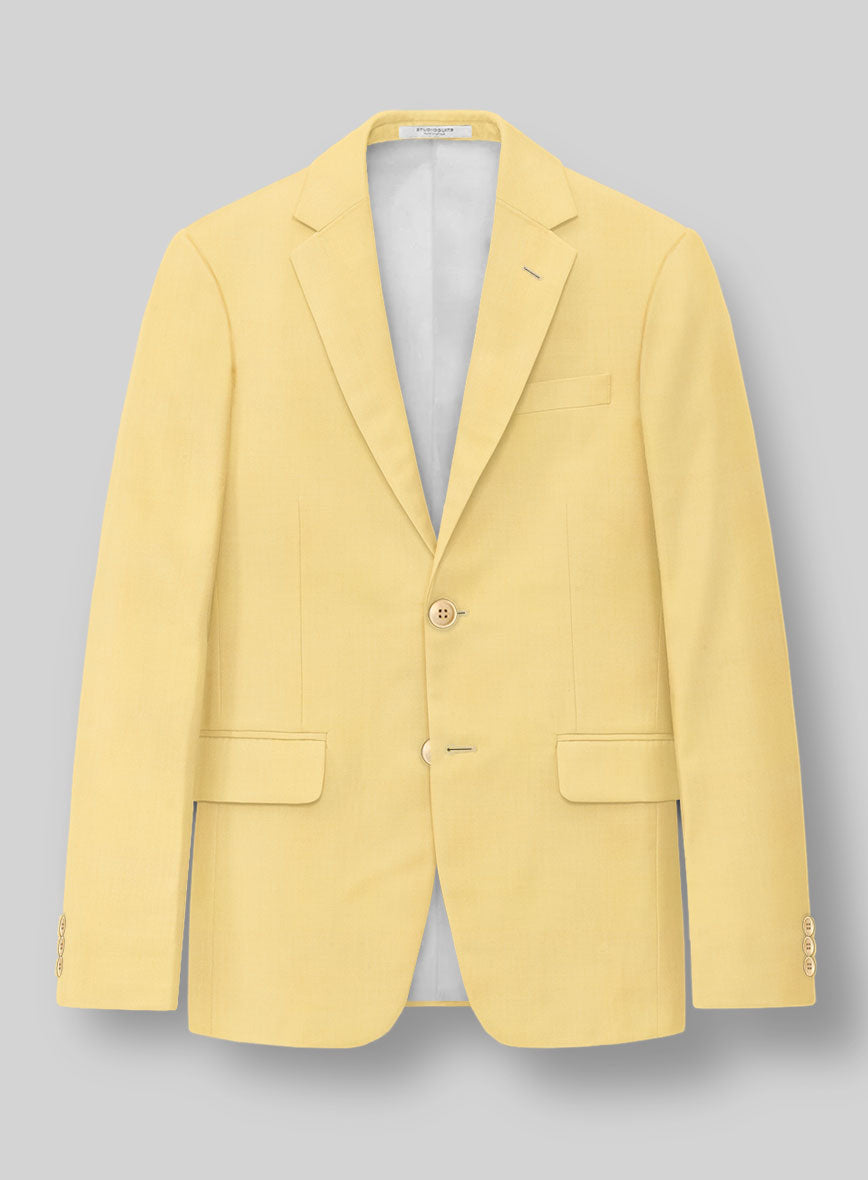 Scabal Yellow Wool Jacket - StudioSuits