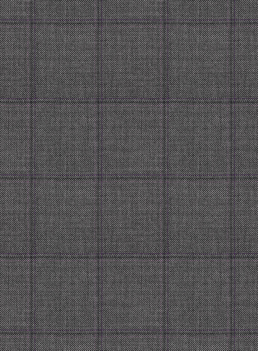 Scabal Londoner Inagi Checks Gray Wool Pants - StudioSuits