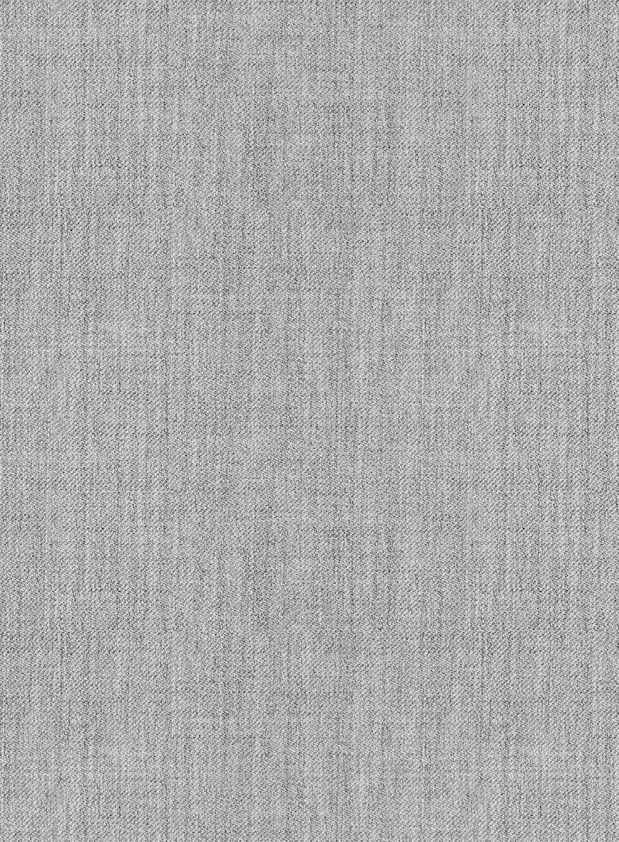 Scabal Worsted Light Gray Wool Suit - StudioSuits