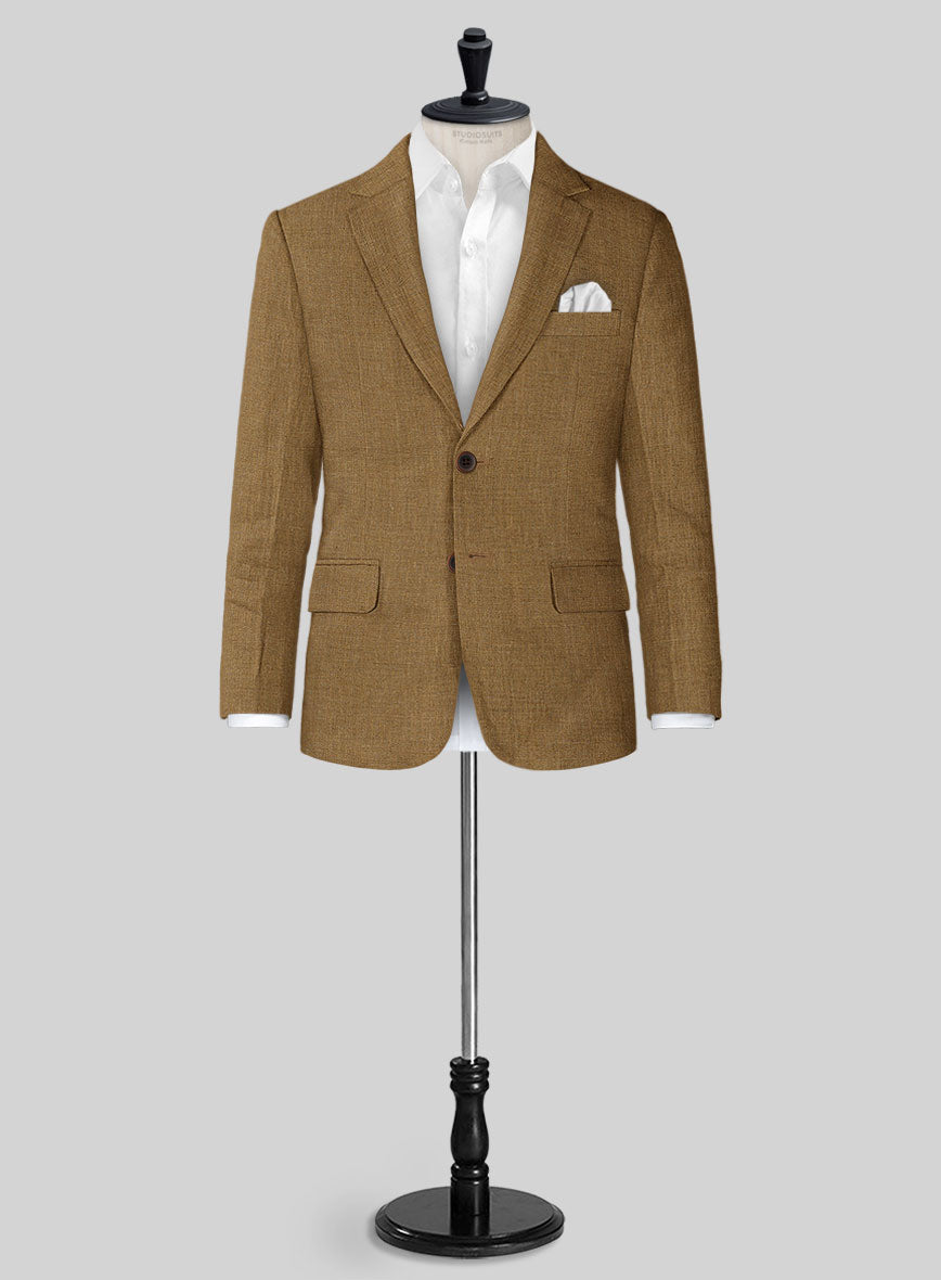 Sepia Brown Linen Boys Suit - StudioSuits