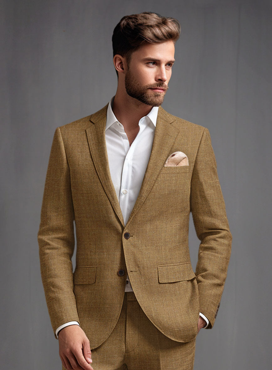 Sepia Brown Linen Suit – StudioSuits