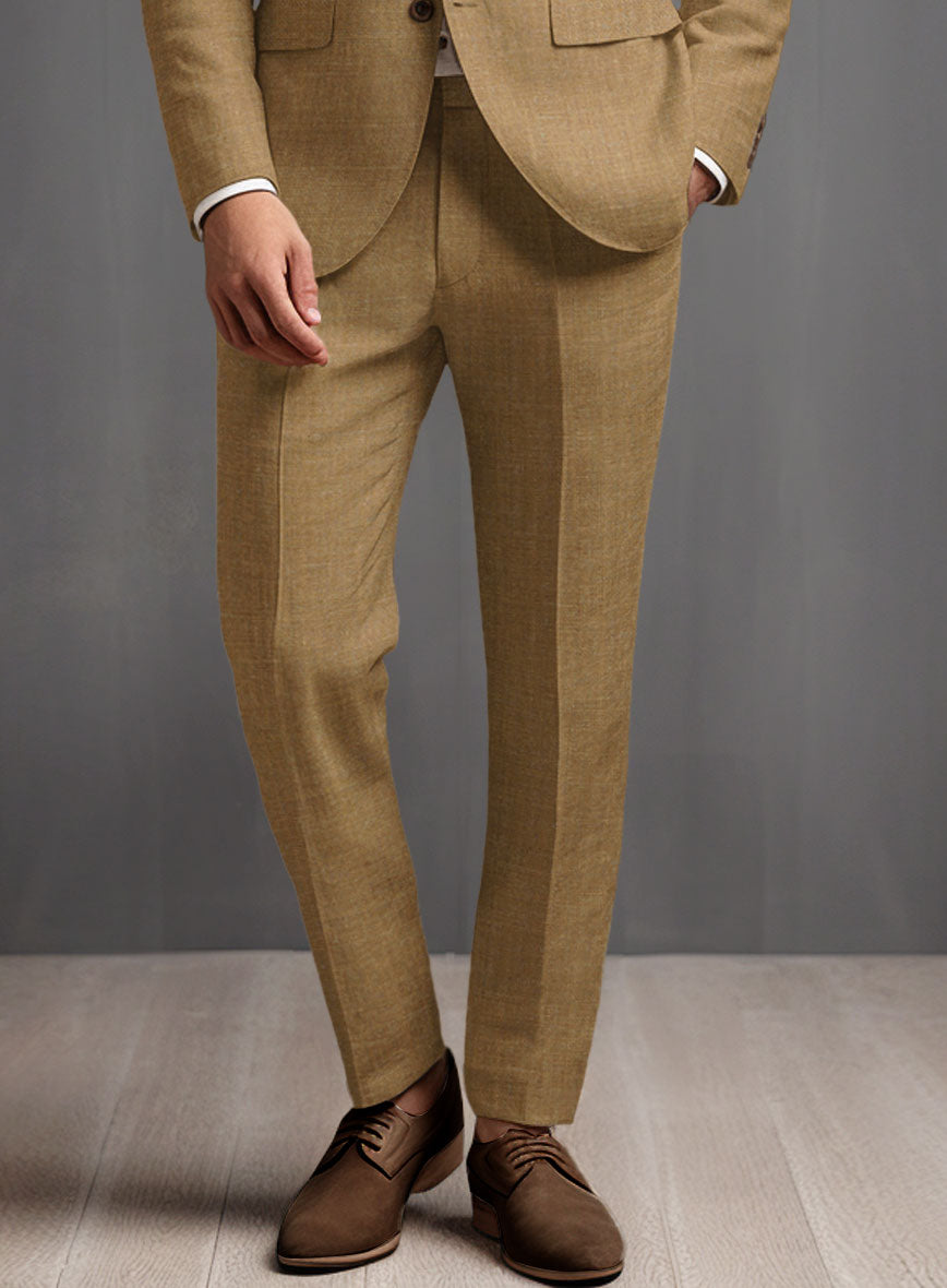 Sepia Brown Linen Suit - StudioSuits