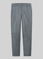 Sherpa Gray Leather Suit - StudioSuits