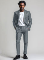 Sherpa Gray Leather Suit - StudioSuits