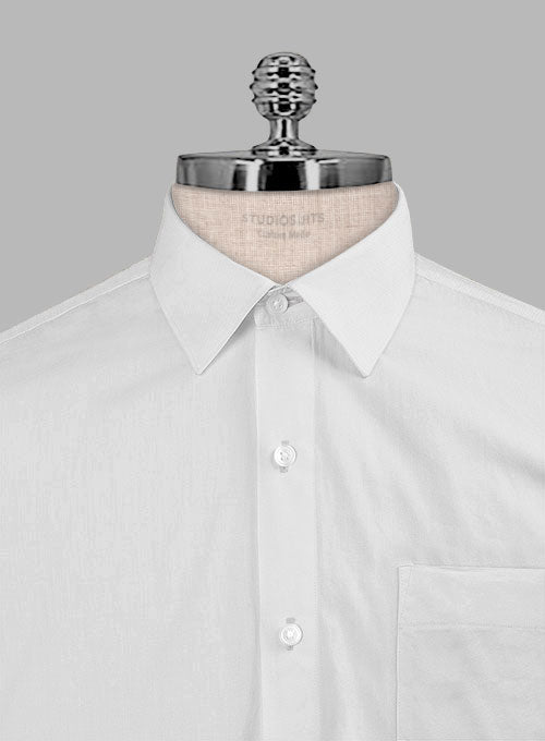 Silver Gray Stretch Poplene Shirt