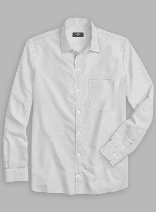 Silver Gray Stretch Poplene Shirt