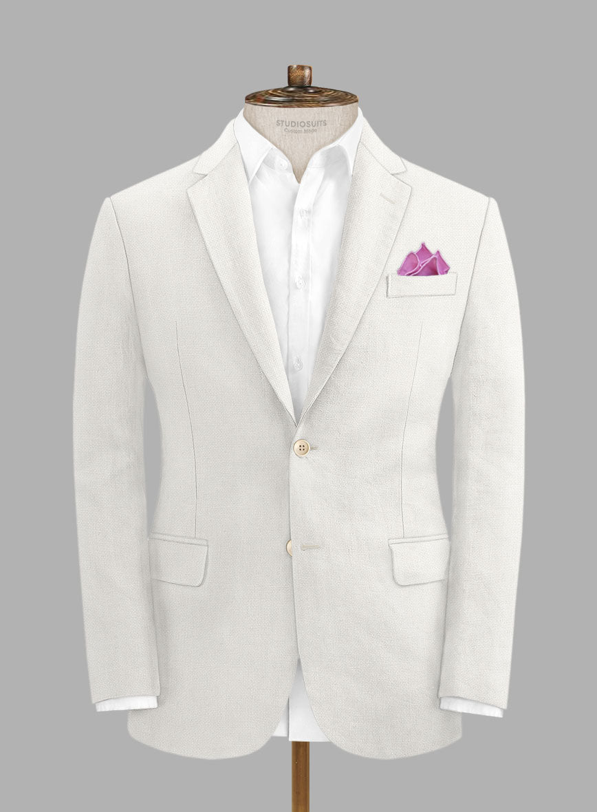 Solbiati Art Du Lin Ivory Linen Suit - StudioSuits