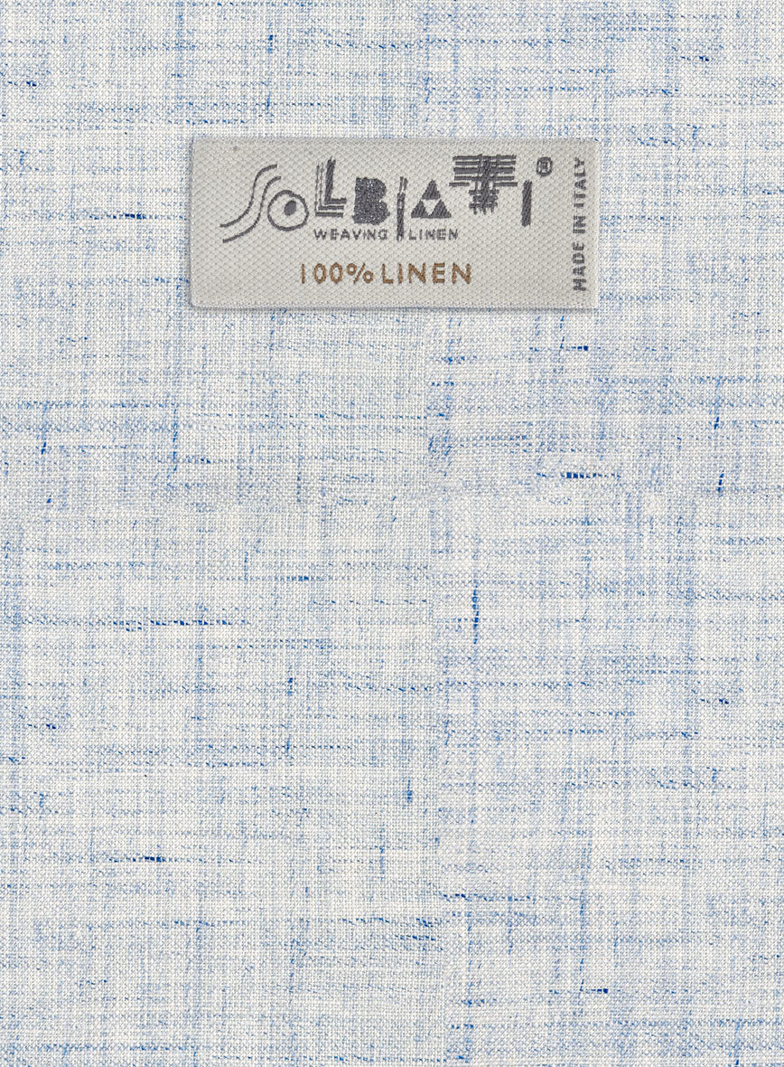 Solbiati Cloudweave Blue Linen Jacket - StudioSuits