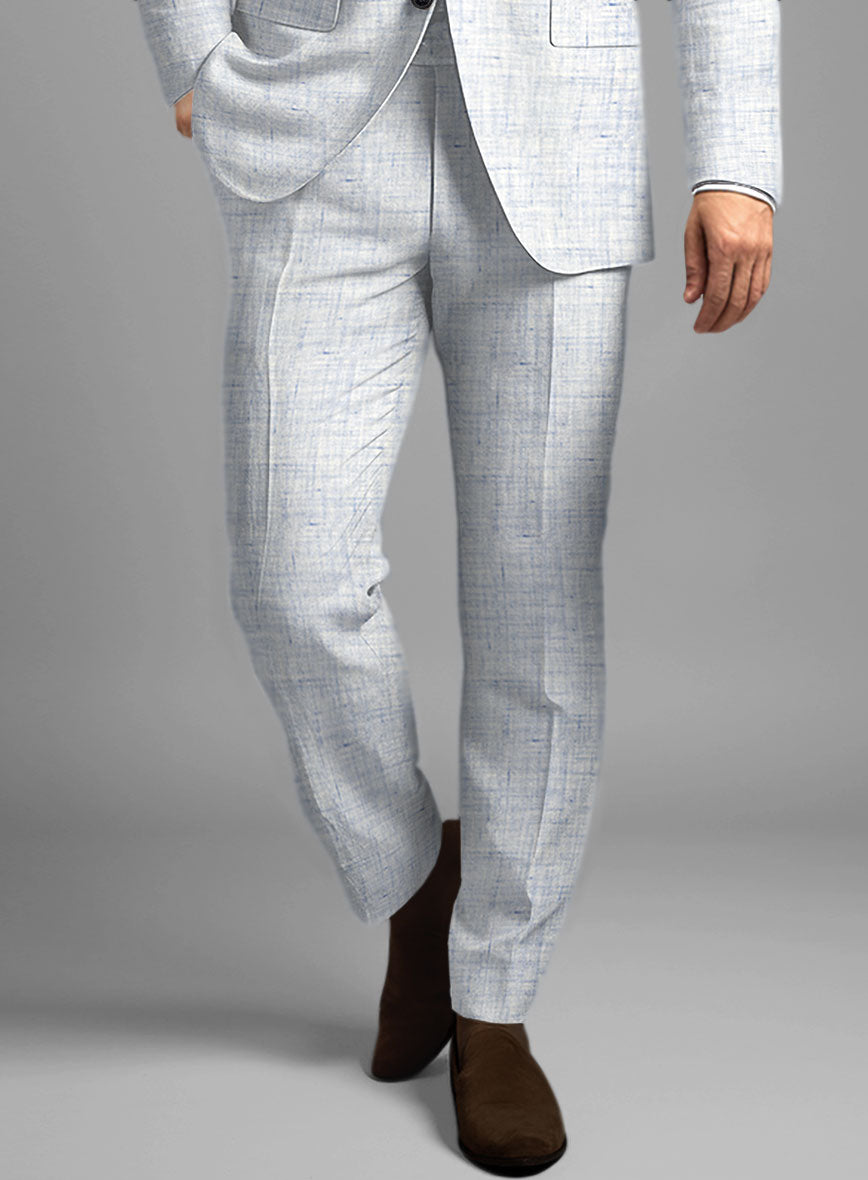 Solbiati Cloudweave Blue Linen Suit - StudioSuits