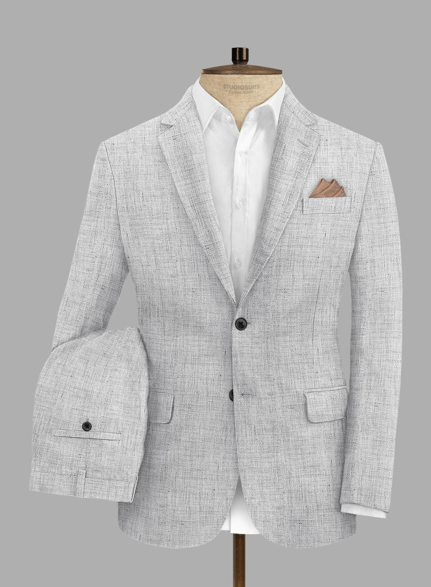 Solbiati Haze Gray Linen Suit - StudioSuits