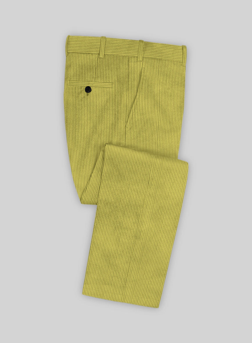 Solbiati Lime Green Corduroy Pants