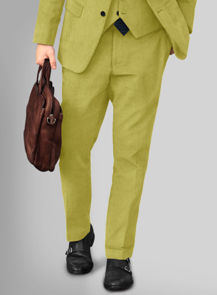 Solbiati Lime Green Corduroy Suit