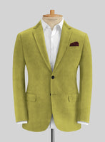 Solbiati Lime Green Corduroy Jacket - StudioSuits