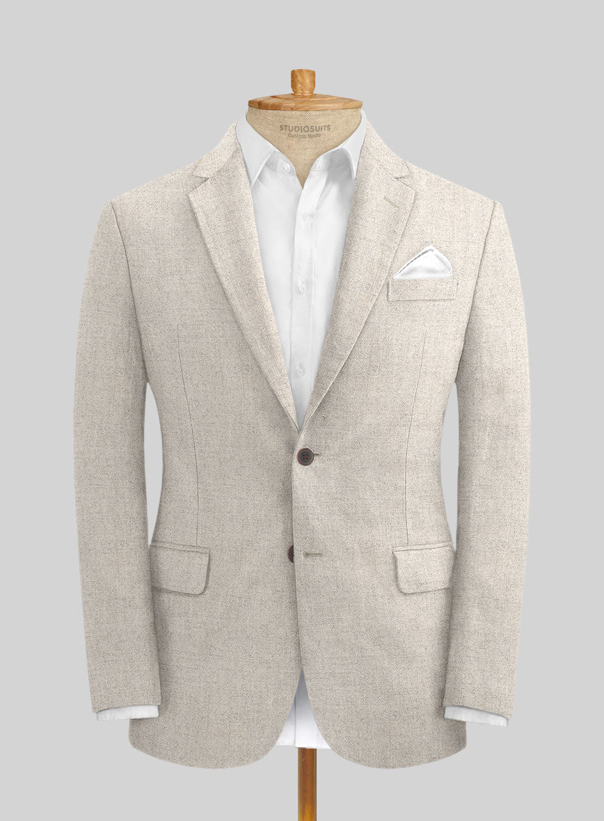 Solbiati Pericle Beige Linen Jacket - StudioSuits