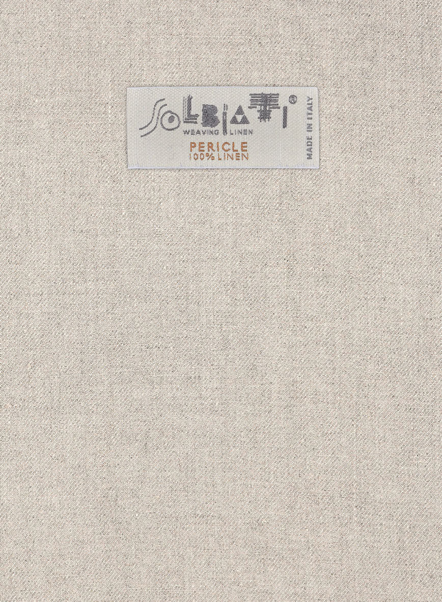 Solbiati Pericle Beige Linen Jacket - StudioSuits