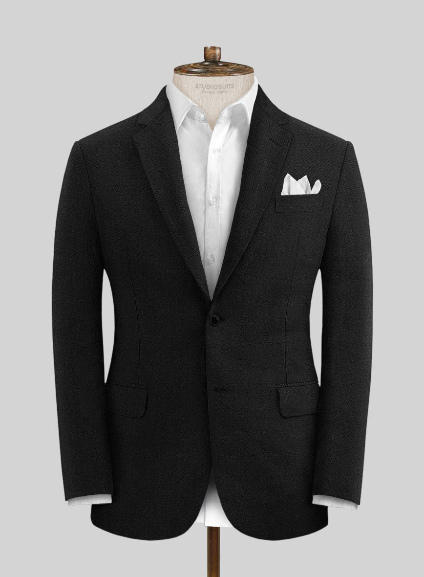 Solbiati Pericle Black Linen Suit - StudioSuits