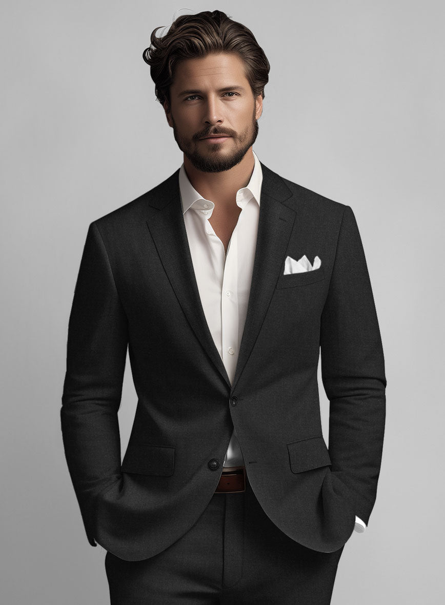 Solbiati Pericle Black Linen Suit - StudioSuits