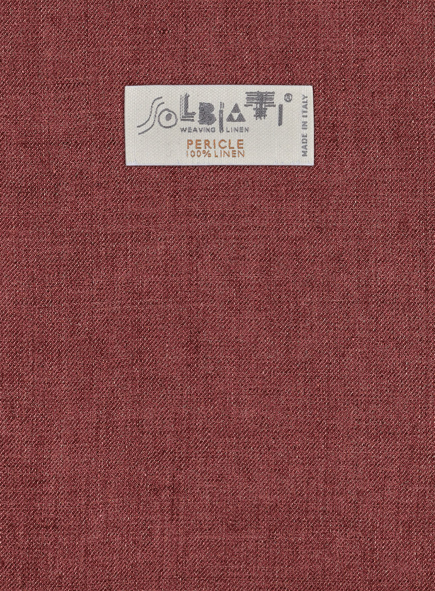 Solbiati Pericle Rust Linen Jacket - StudioSuits