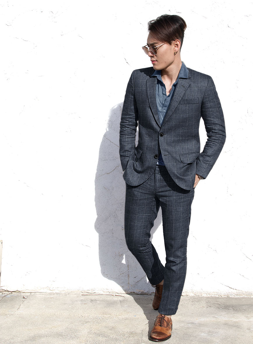 Solbiati Piazza Indigo Linen Suit – StudioSuits
