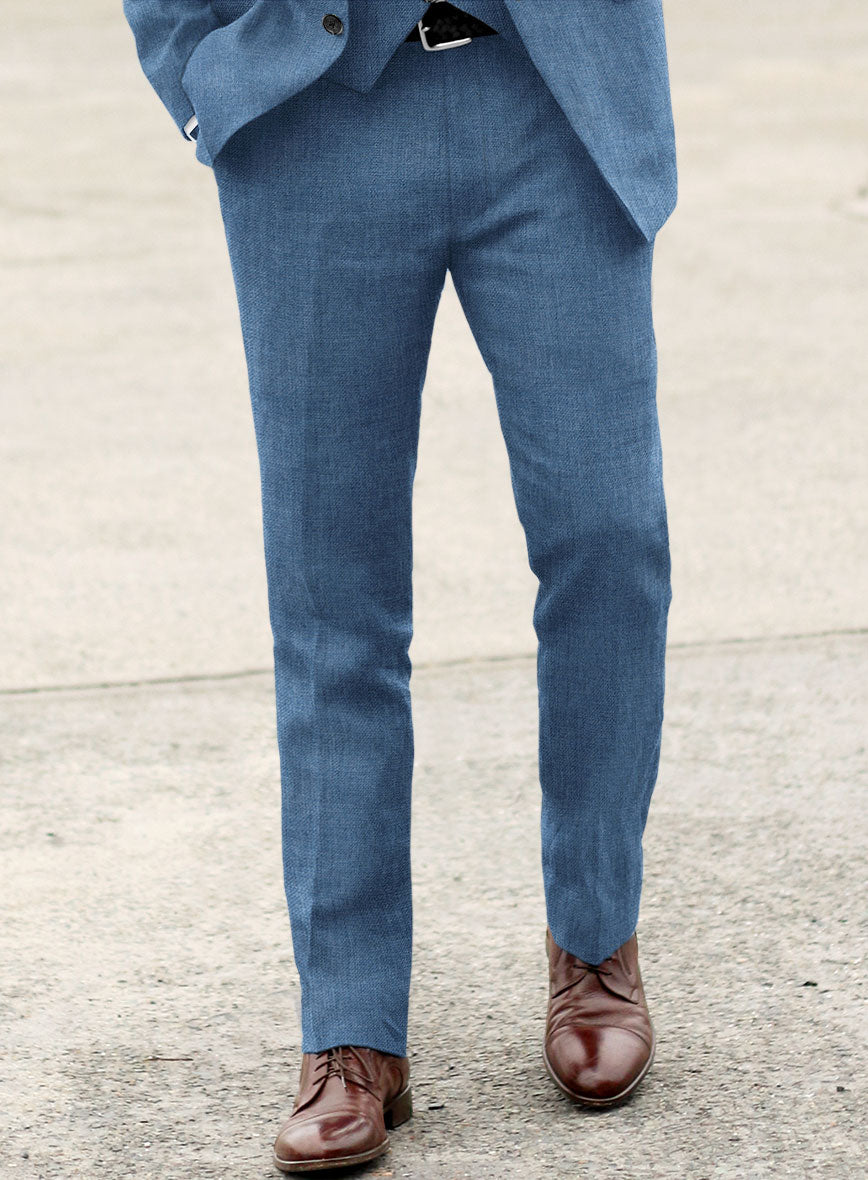 Solbiati Twill Stone Blue Linen Suit