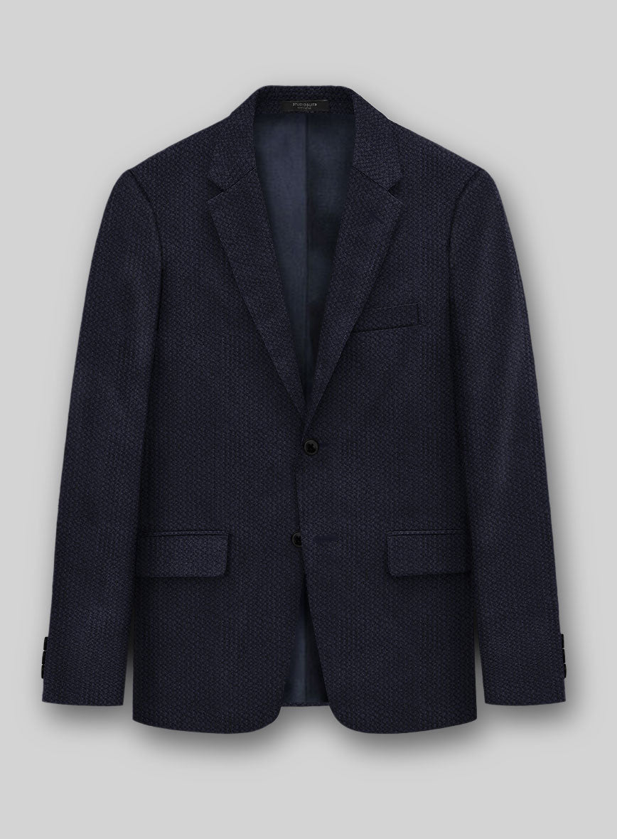 Solbiati Deep Blue Seersucker Suit - StudioSuits