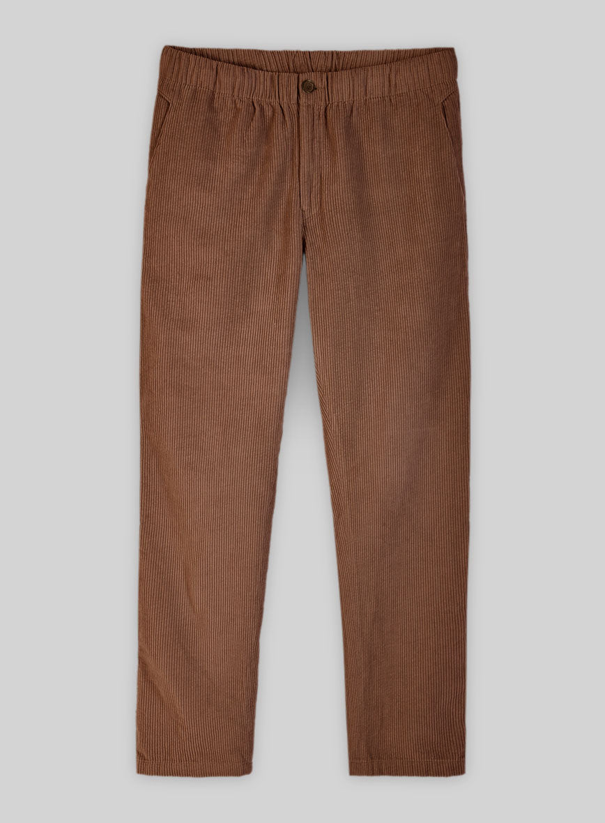 Easy Pants Spring Brown Corduroy - StudioSuits