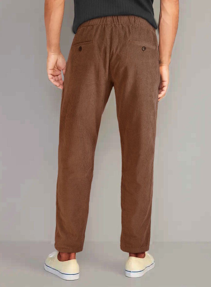 Easy Pants Spring Brown Corduroy - StudioSuits