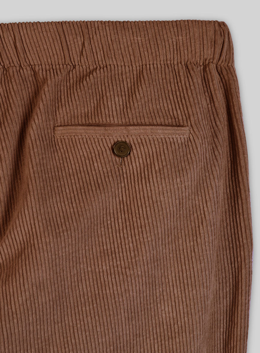 Easy Pants Spring Brown Corduroy - StudioSuits