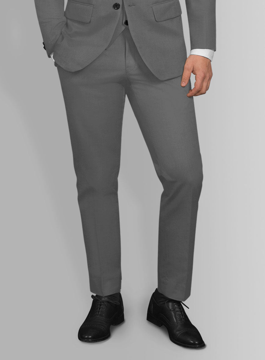 Stretch Summer Gray Chino Suit - StudioSuits