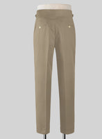 Stretch Summer Khaki Chino Gurkha Trousers - StudioSuits