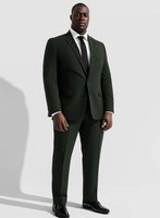 Stretch Green Wool Suit - Big & Tall - StudioSuits