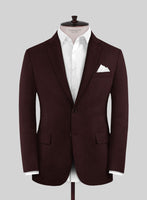 Stretch Wine Wool Jacket - StudioSuits