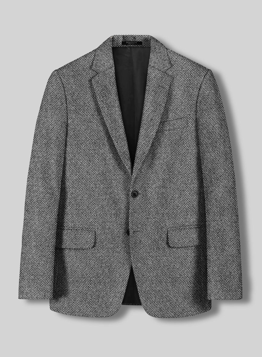 Sussex Weave Gray Tweed Jacket - StudioSuits