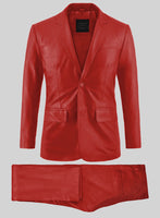 Tango Red Leather Suit - StudioSuits