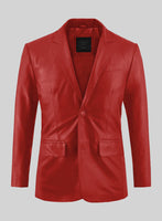 Tango Red Leather Suit - StudioSuits